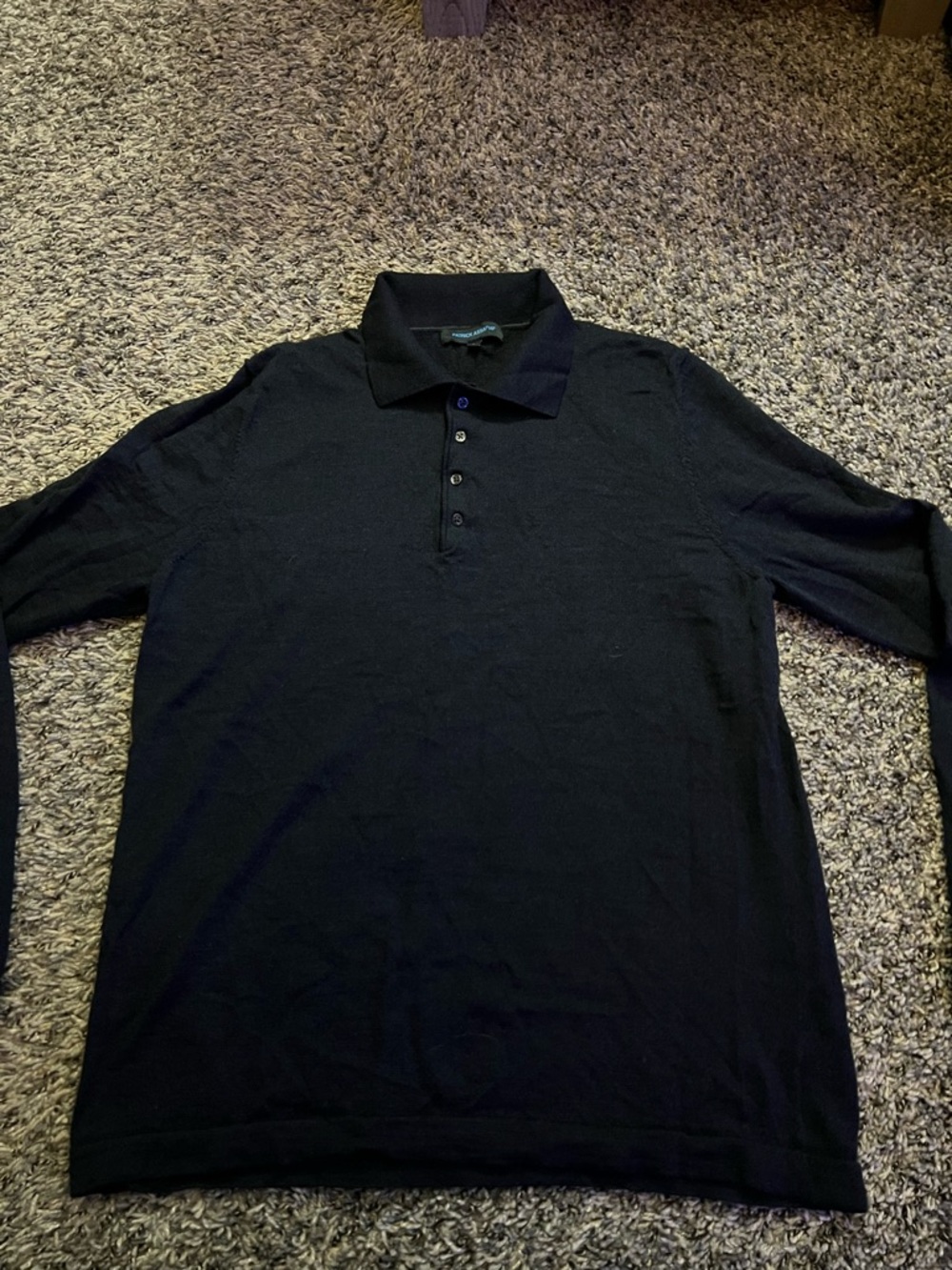 Patrick Assaraf Merino Wool Button Up